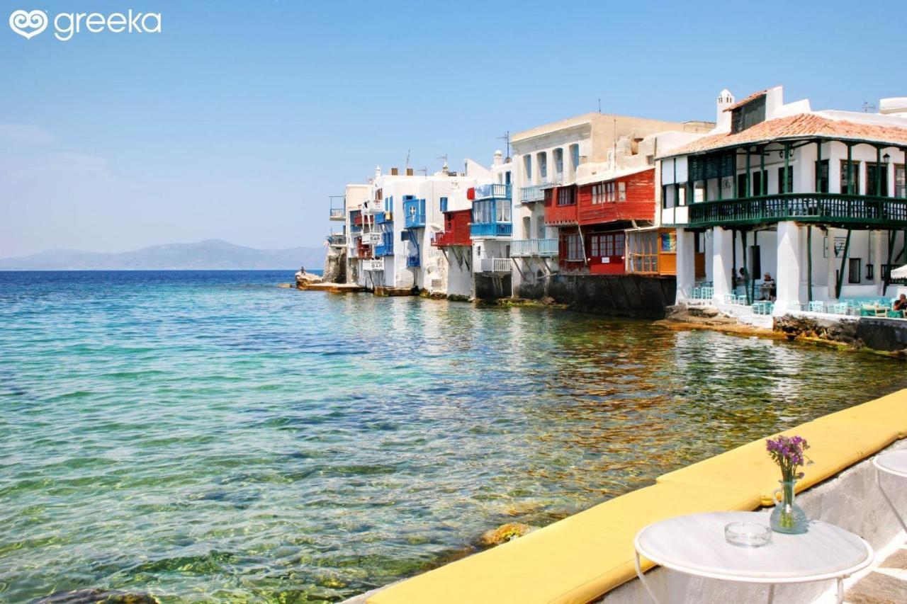 Myconian Little Venice Elite Suites With Sea View Mykonos Town Dış mekan fotoğraf